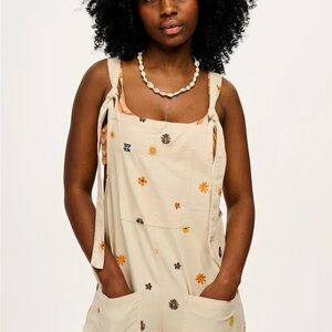 Lucy & Yak Cream Floral Jumpsuit